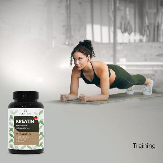 Bandini® Kreatin Monohydrat 300 Tabletten | Für Training, Sport und Fitness | 100-Tage-Vorrat | Alternative zu Kreatin-Kapseln und -Pulver | Pre- und Intra-Workout | Halal und Vegan, Mesh Factor 200